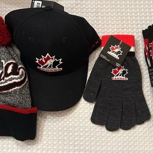 Team Canada Black and Red Fan Set